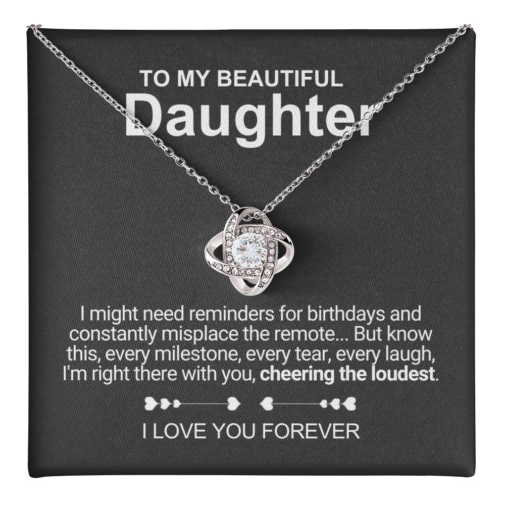 My Beautiful Daughter - Necklace With Message