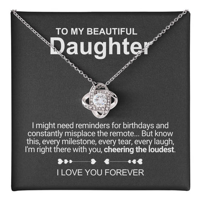 My Beautiful Daughter - Necklace With Message