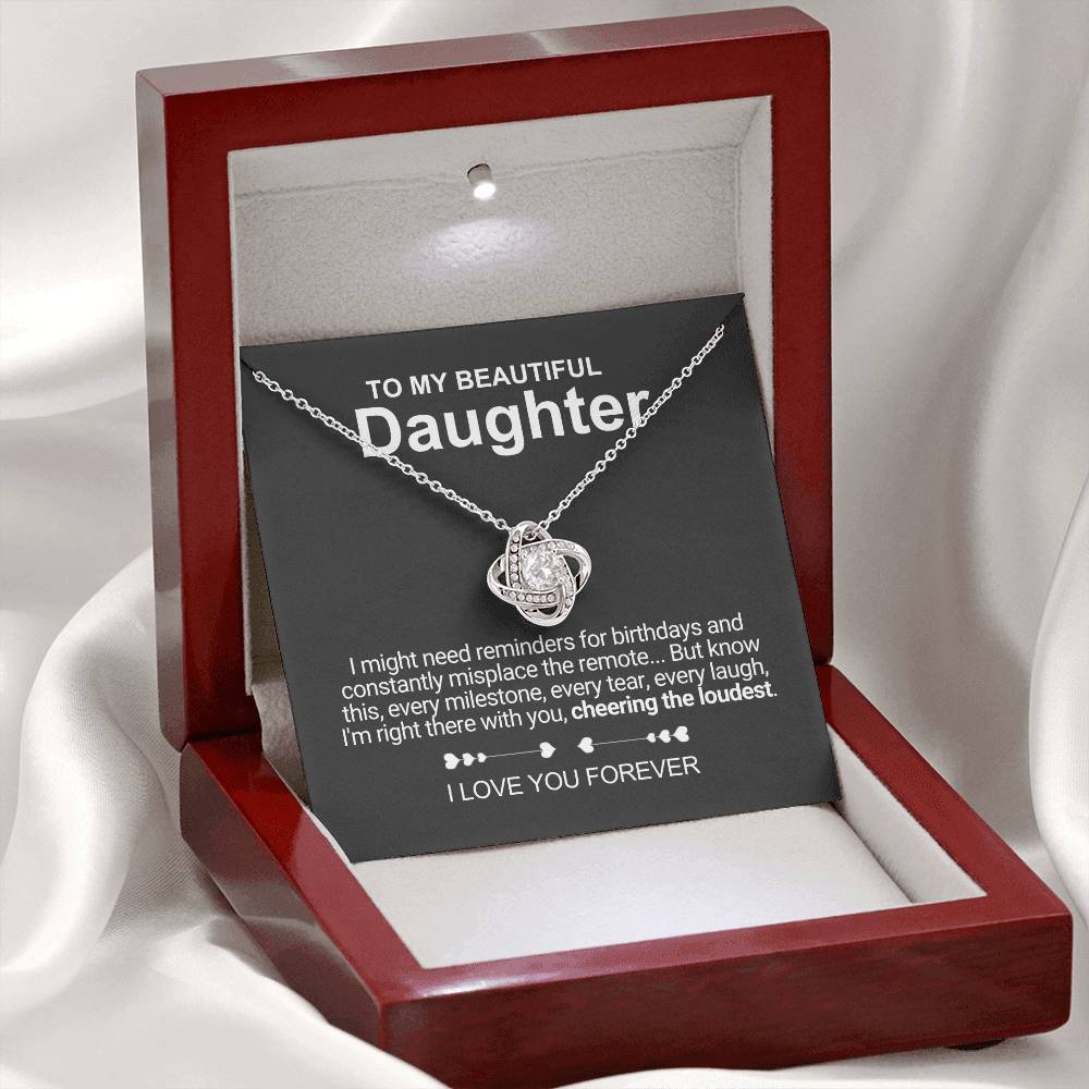 My Beautiful Daughter - Necklace With Message