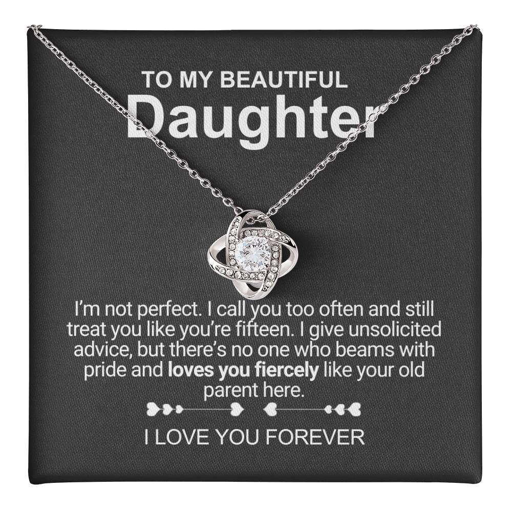 My Beautiful Daughter - Necklace With Message