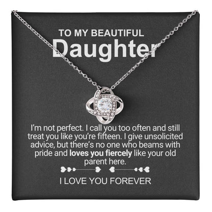 My Beautiful Daughter - Necklace With Message