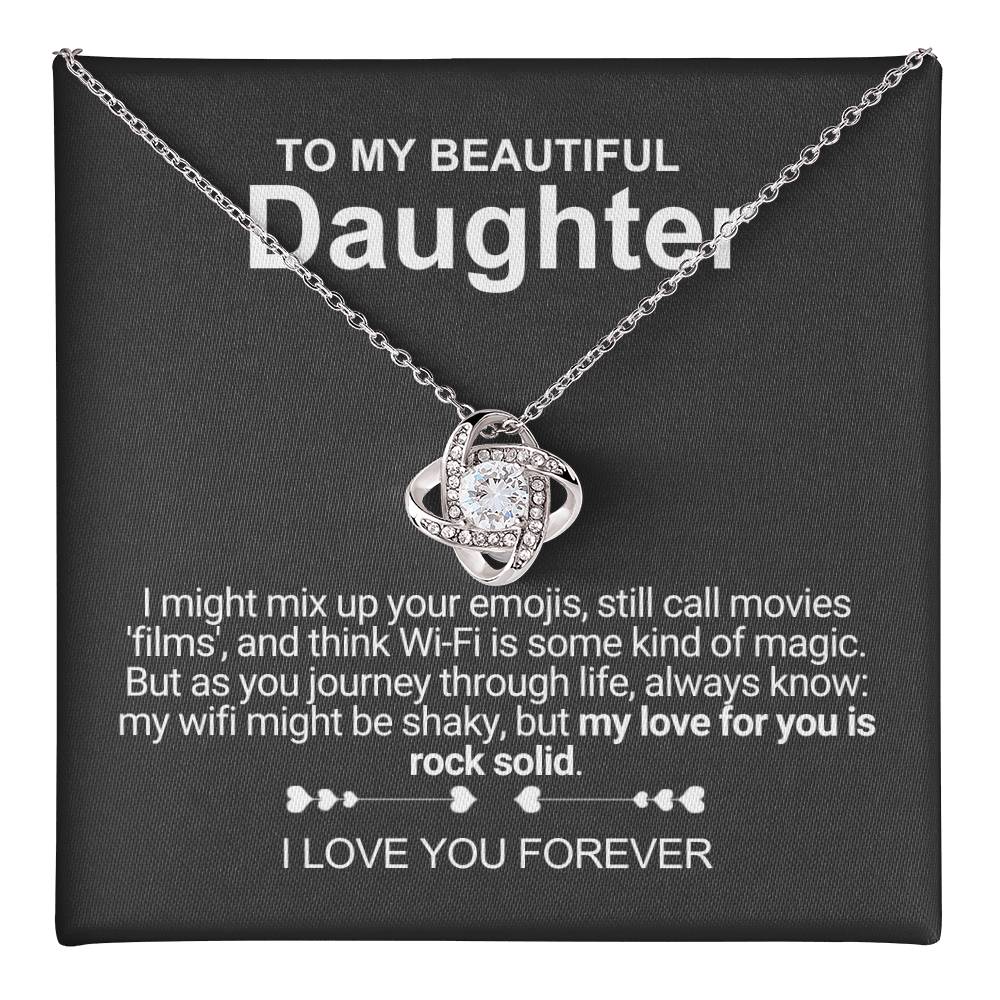 My Beautiful Daughter - Necklace With Message