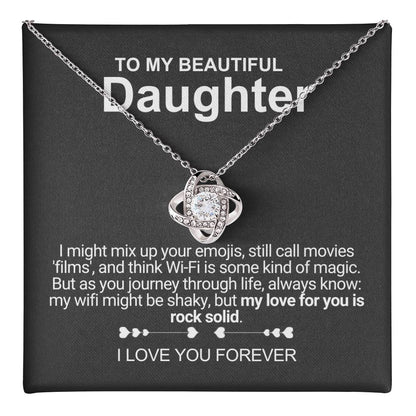 My Beautiful Daughter - Necklace With Message