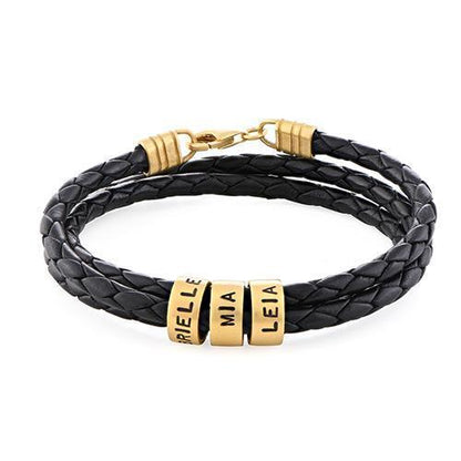 Regal Braided Leather Bracelet