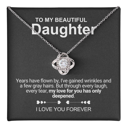 My Beautiful Daughter - Necklace With Message