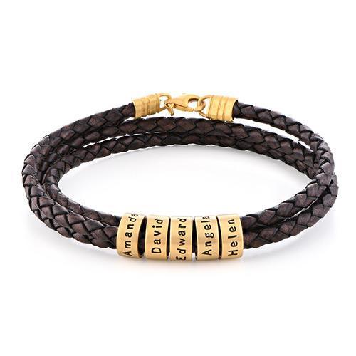 Regal Braided Leather Bracelet