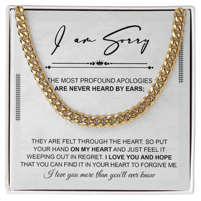 Sorry - Out In Regret - Cuban Chain Link Necklace