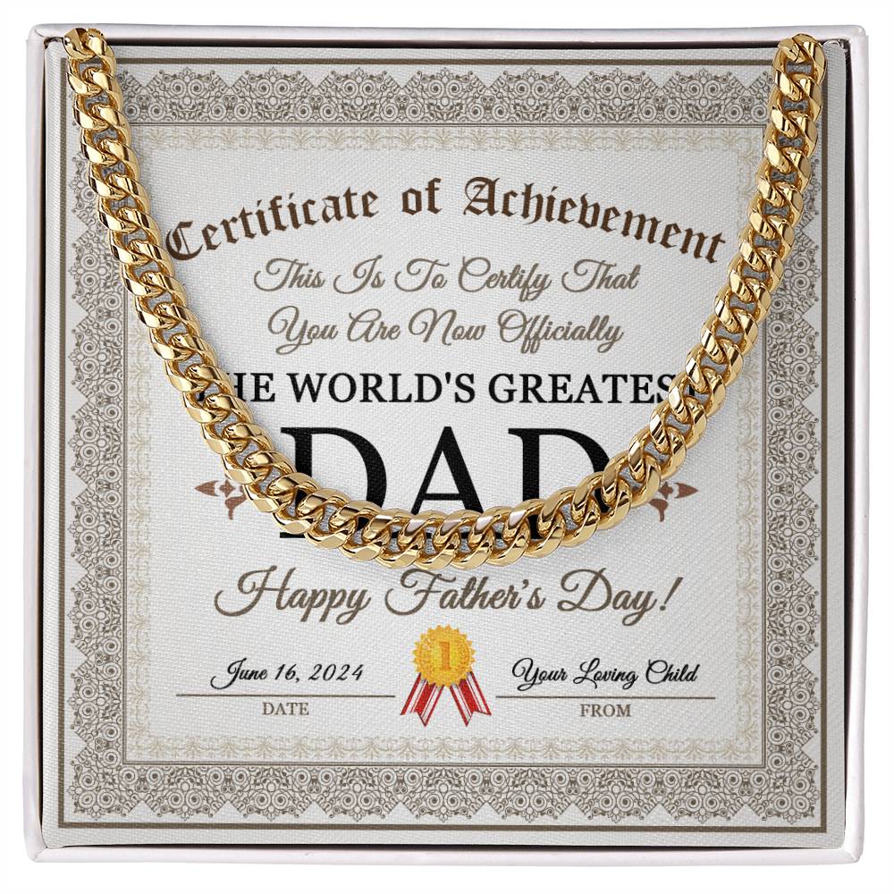 Dad - Father's Day - Cuban Chain Link Necklace