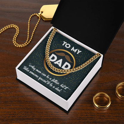 Dad - Be A Dad - Cuban Chain Link Necklace