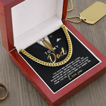 Dad - Through The Years - Cuban Chain Link Necklace