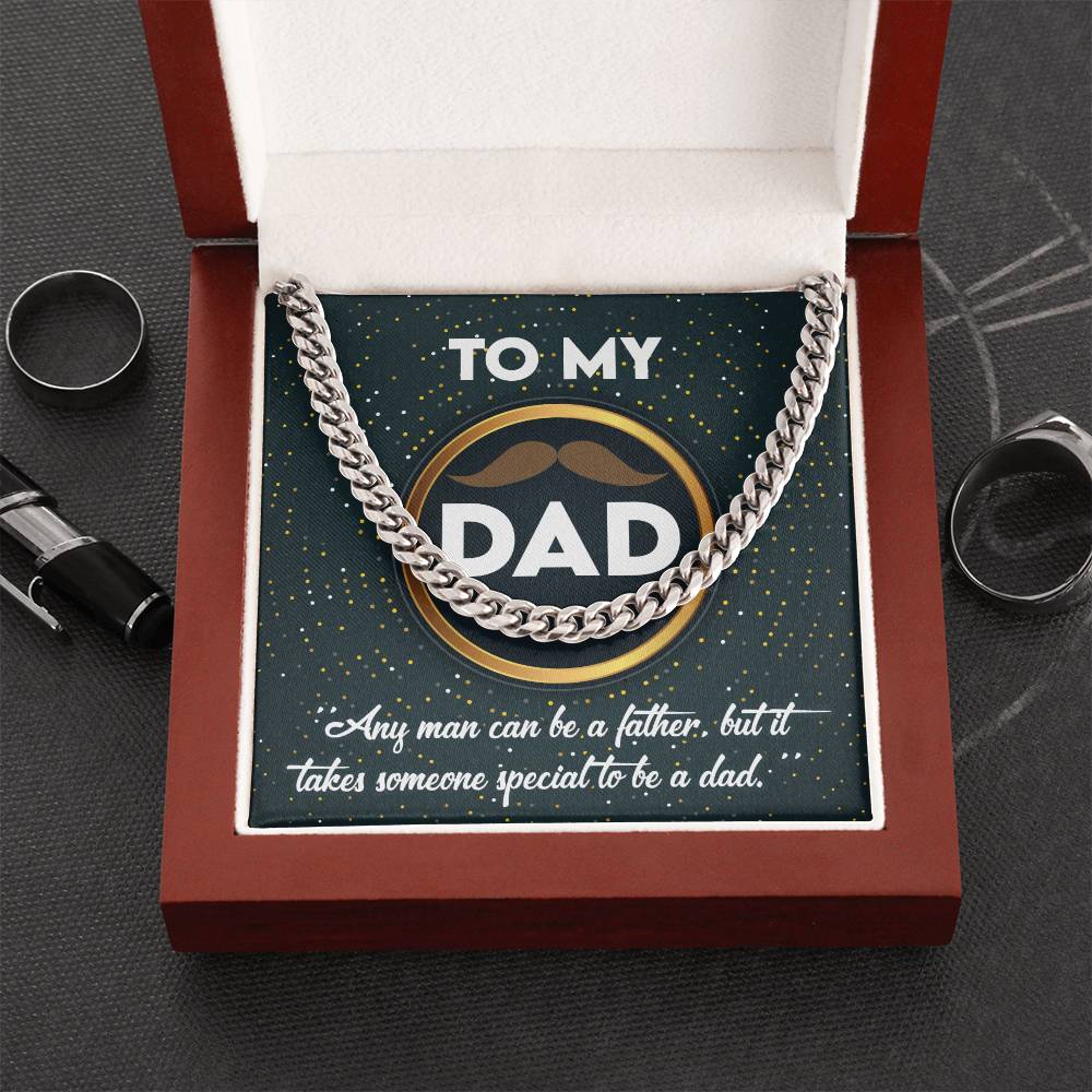 Dad - Be A Dad - Cuban Chain Link Necklace