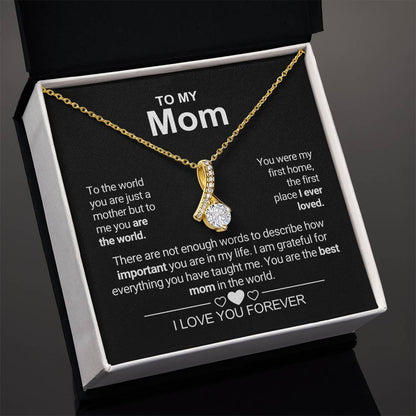 To My Mom - First Home - Alluring Beauty Necklace