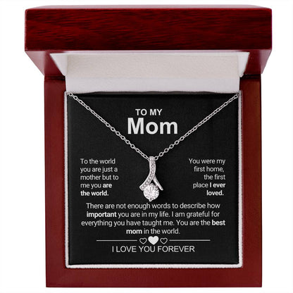 To My Mom - First Home - Alluring Beauty Necklace