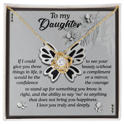 Daughter - See Your Beauty - Love Knot Necklace