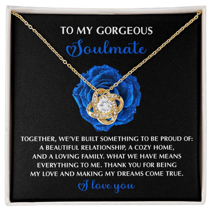 Soulmate - Dreams Come - True Love Knot Necklace