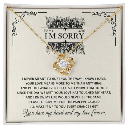 Sorry - Every Chance - Love Knot Necklace