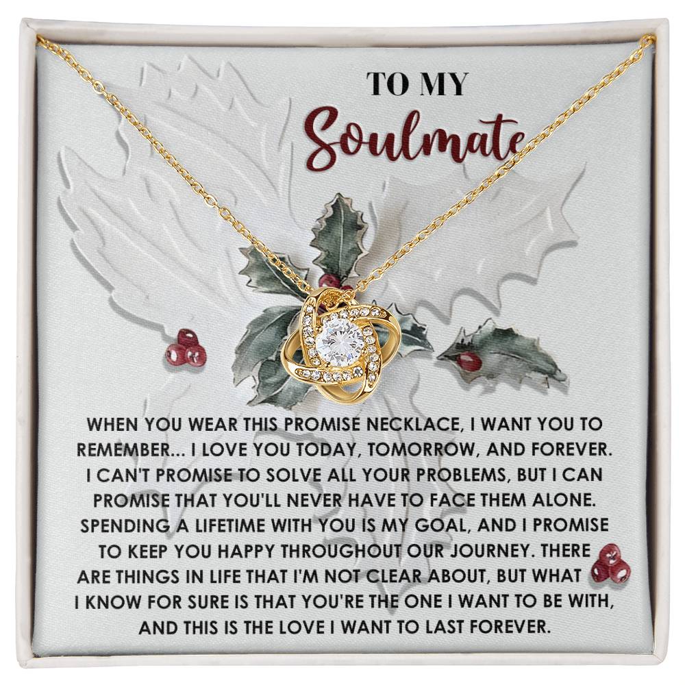 Soulmate - To Be With - Love Knot Necklace