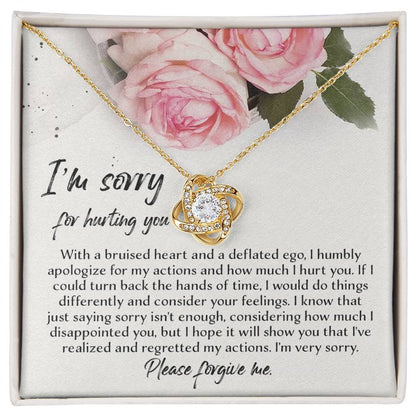 Sorry - Regretted My Actions - Love Knot Necklace