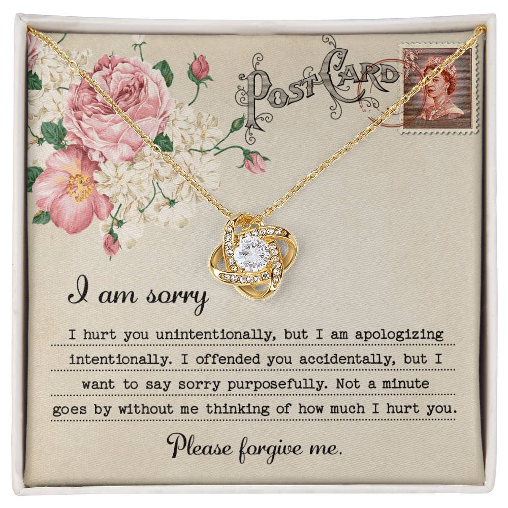 Sorry - Apologizing Intentionally - Love Knot Necklace