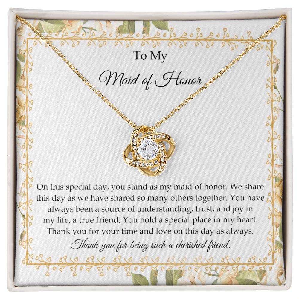 Maid of Honor - Share This Day - Love Knot Necklace