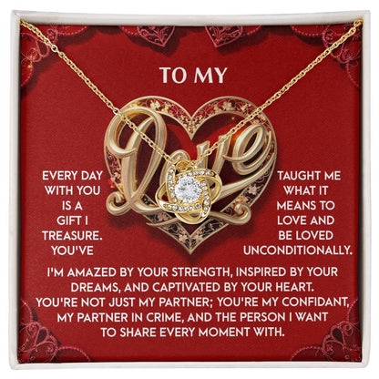 My Love - Every Moment - Love Knot Necklace