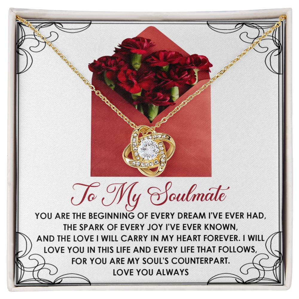 Soulmate - My Heart Forever - Love Knot Necklace