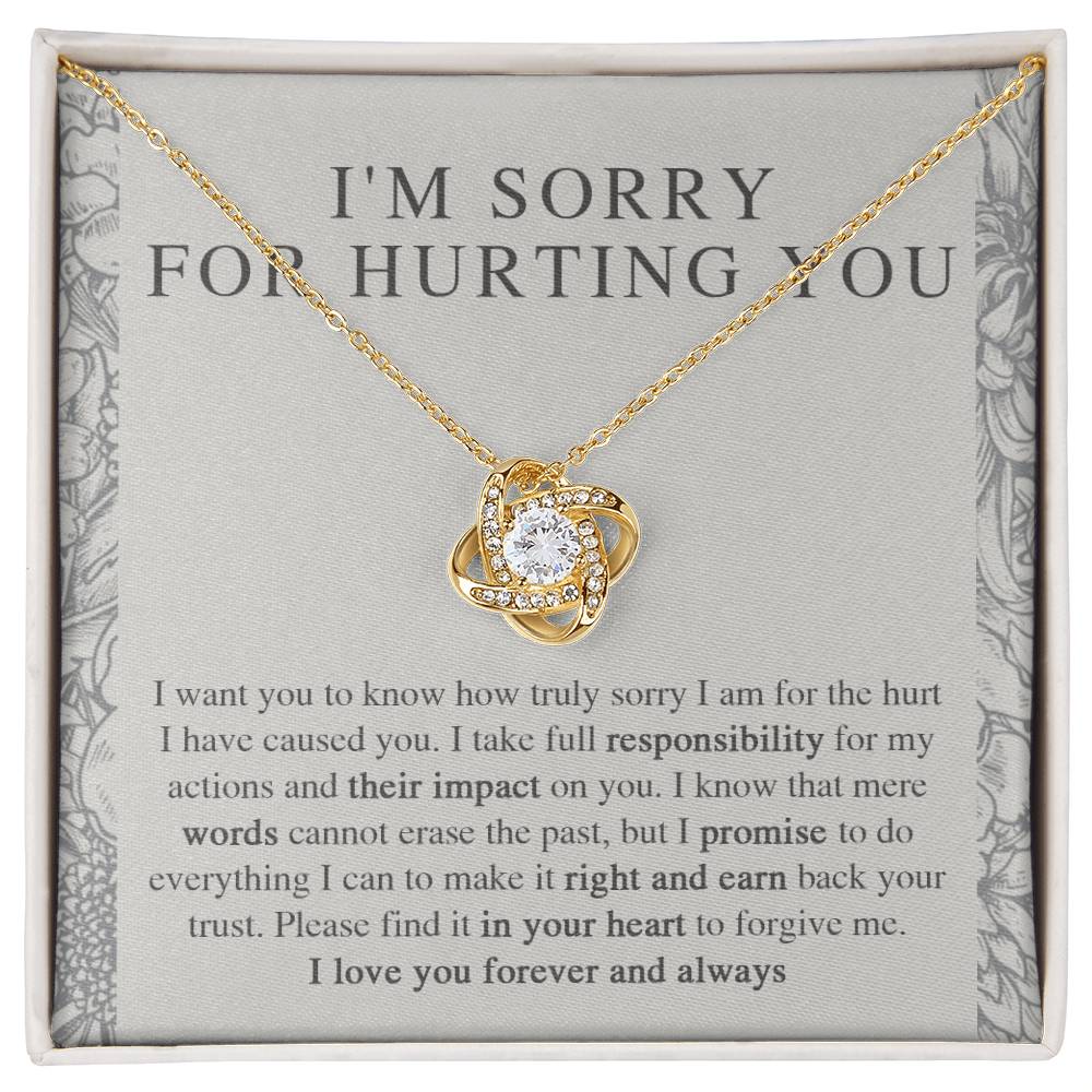 Sorry - Do Everything - Love Knot Necklace