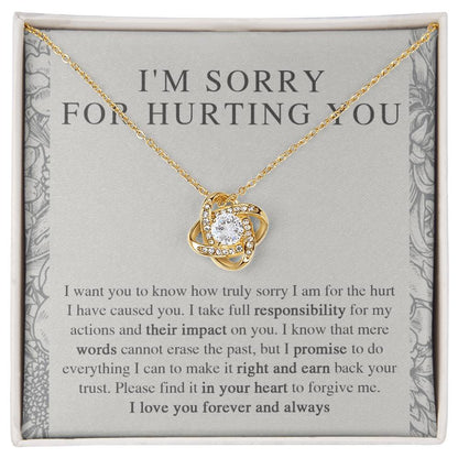 Sorry - Do Everything - Love Knot Necklace