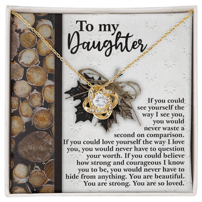 Daughter - Holds For You 2 - Love Knot Necklace