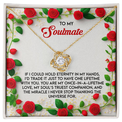 Soulmate - One Lifetime - Love Knot Necklace