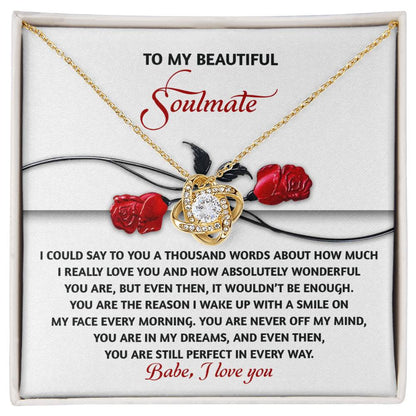 Soulmate - Every Morning - Love Knot Necklace