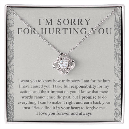 Sorry - Do Everything - Love Knot Necklace