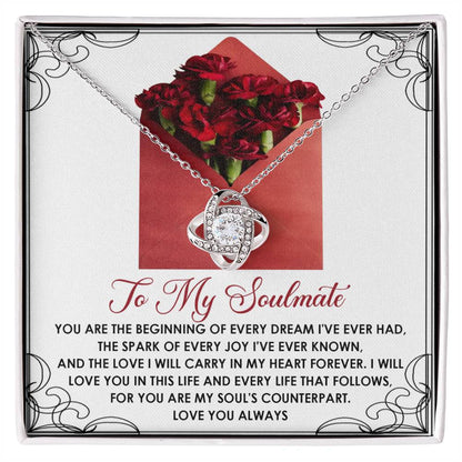 Soulmate - My Heart Forever - Love Knot Necklace