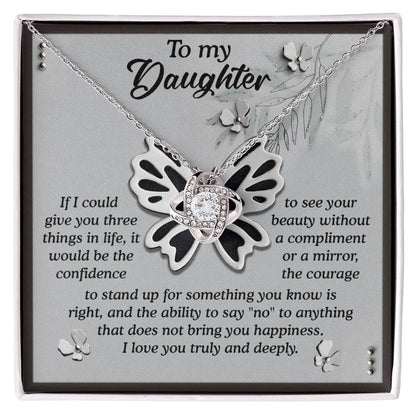 Daughter - See Your Beauty - Love Knot Necklace