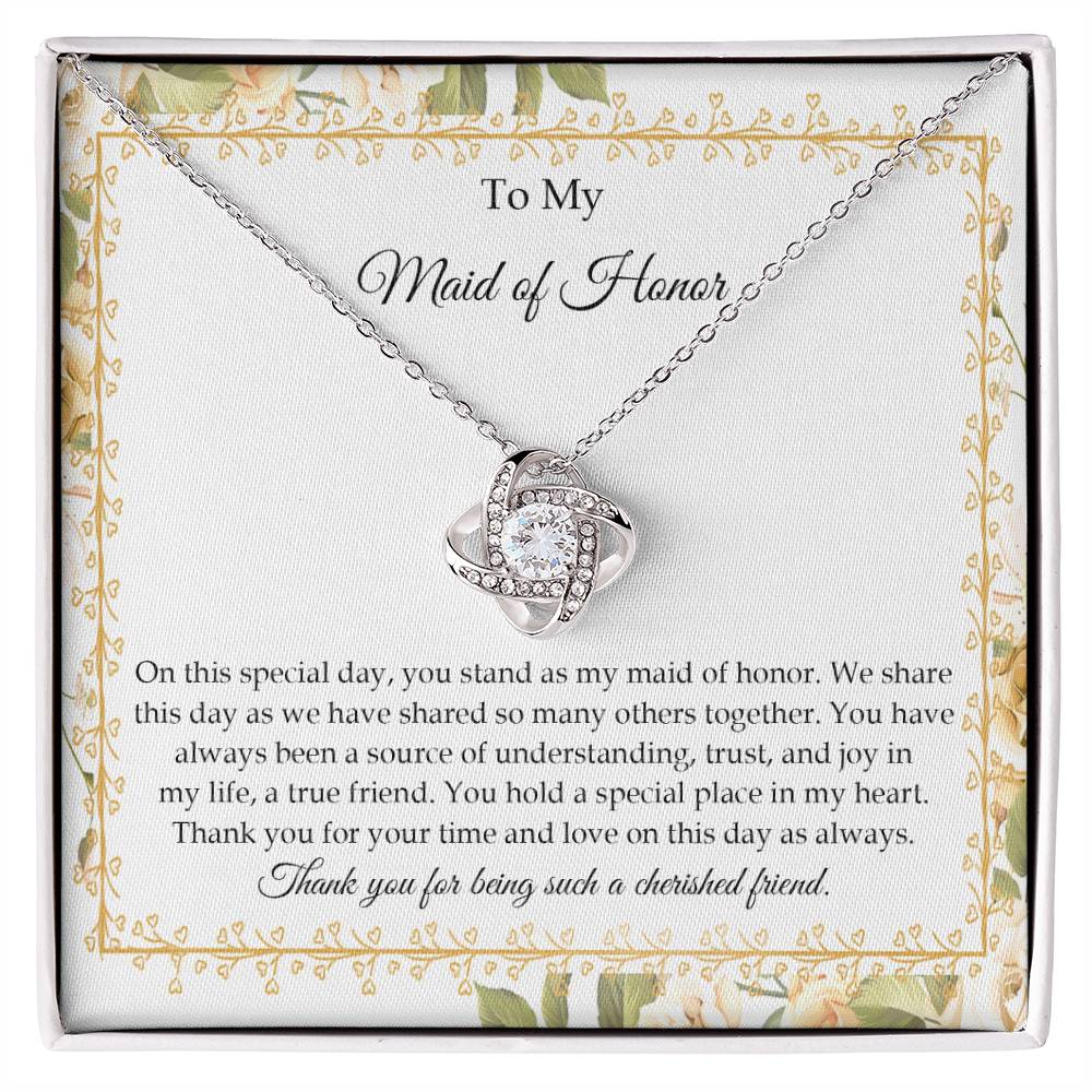 Maid of Honor - Share This Day - Love Knot Necklace