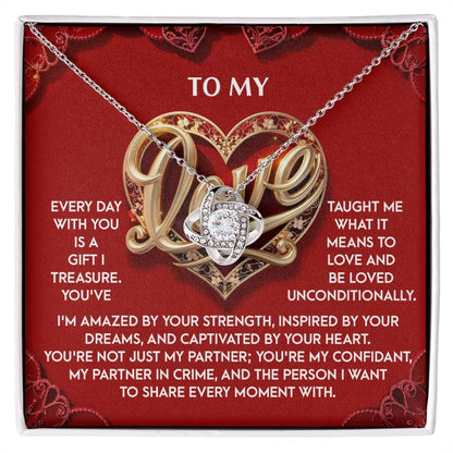 My Love - Every Moment - Love Knot Necklace