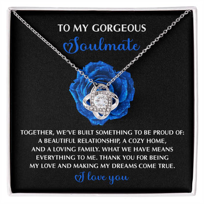 Soulmate - Dreams Come - True Love Knot Necklace