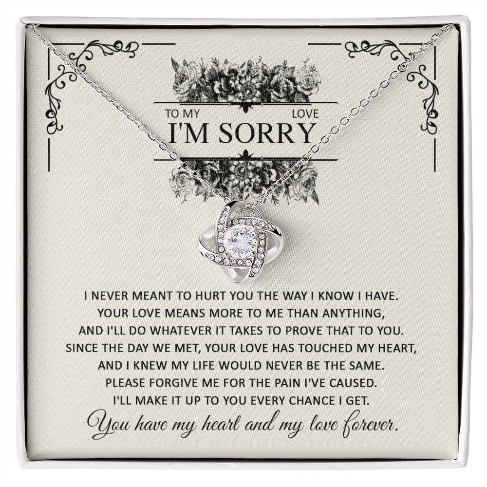 Sorry - Every Chance - Love Knot Necklace