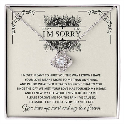 Sorry - Every Chance - Love Knot Necklace