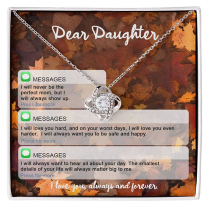 Daughter - Perfect Mom - Love Knot Necklace