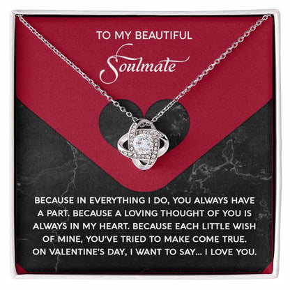 Soulmate - Loving Thought - Love Knot Necklace