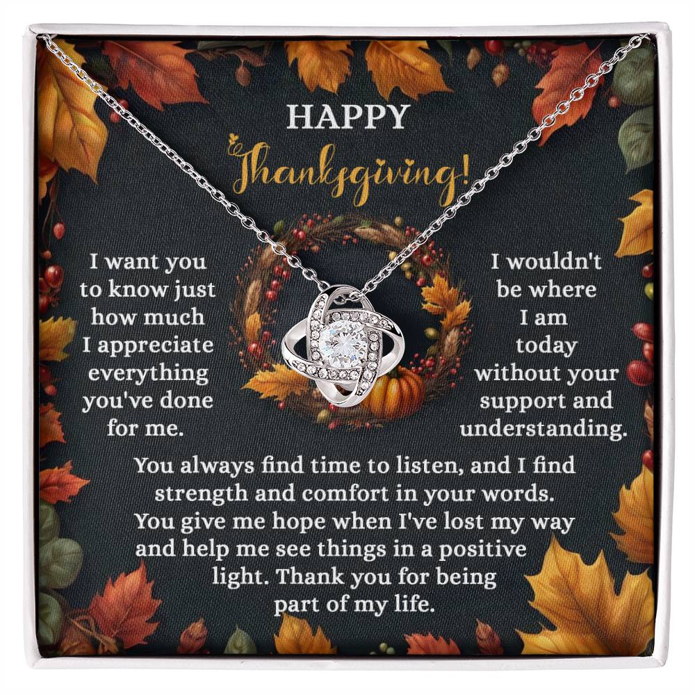 Thanksgiving - Lost My Way - Love Knot Necklace