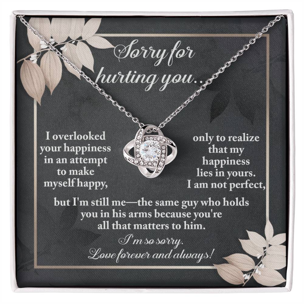 Sorry - Lies In Yours - Love Knot Necklace