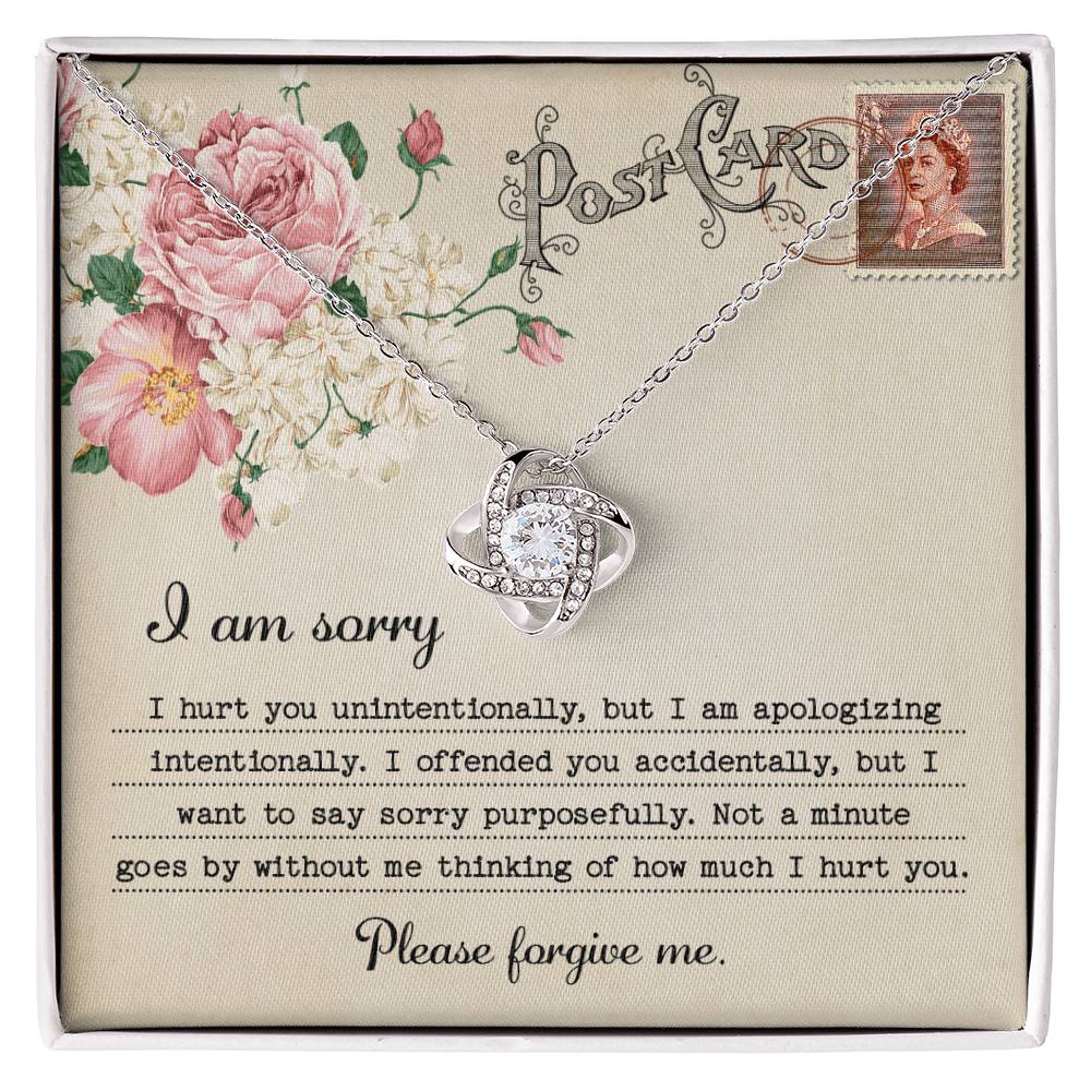 Sorry - Apologizing Intentionally - Love Knot Necklace