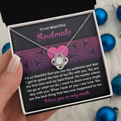 Soulmate - I See Love - Love Knot Necklace