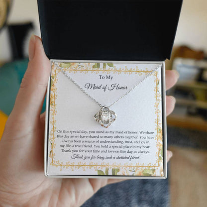 Maid of Honor - Share This Day - Love Knot Necklace