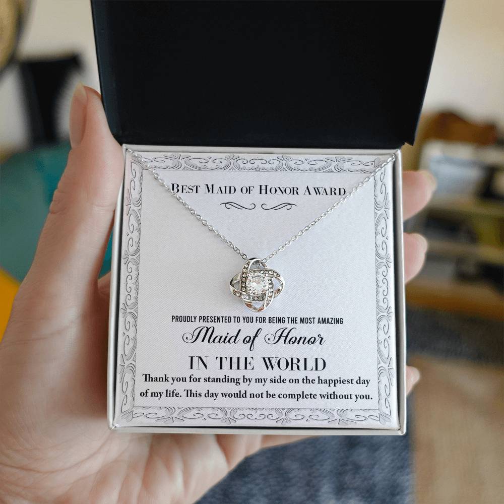 Maid of Honor - Of My Life - Love Knot Necklace