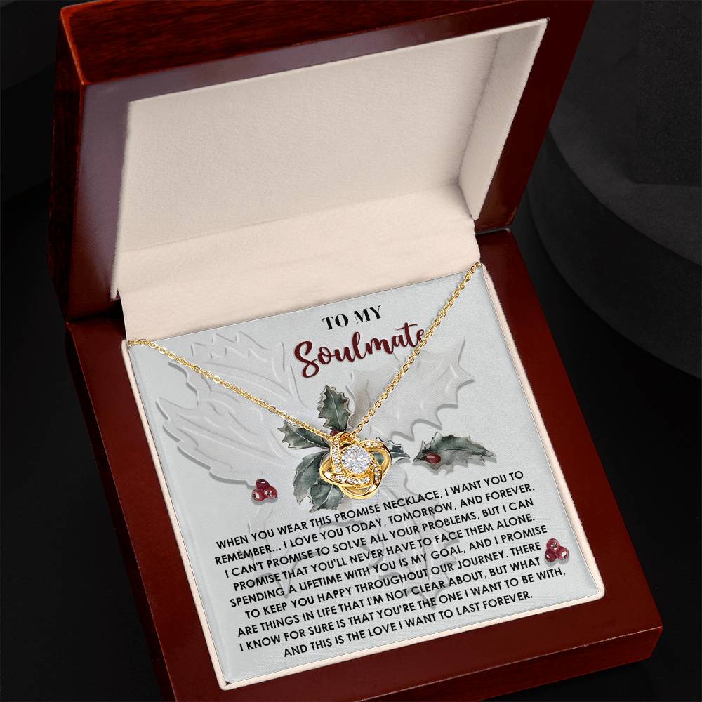 Soulmate - To Be With - Love Knot Necklace