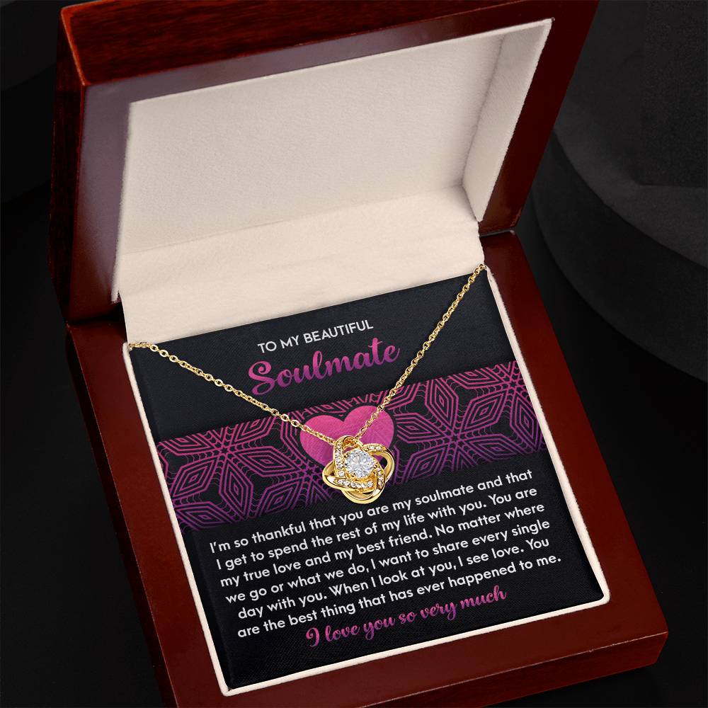 Soulmate - I See Love - Love Knot Necklace