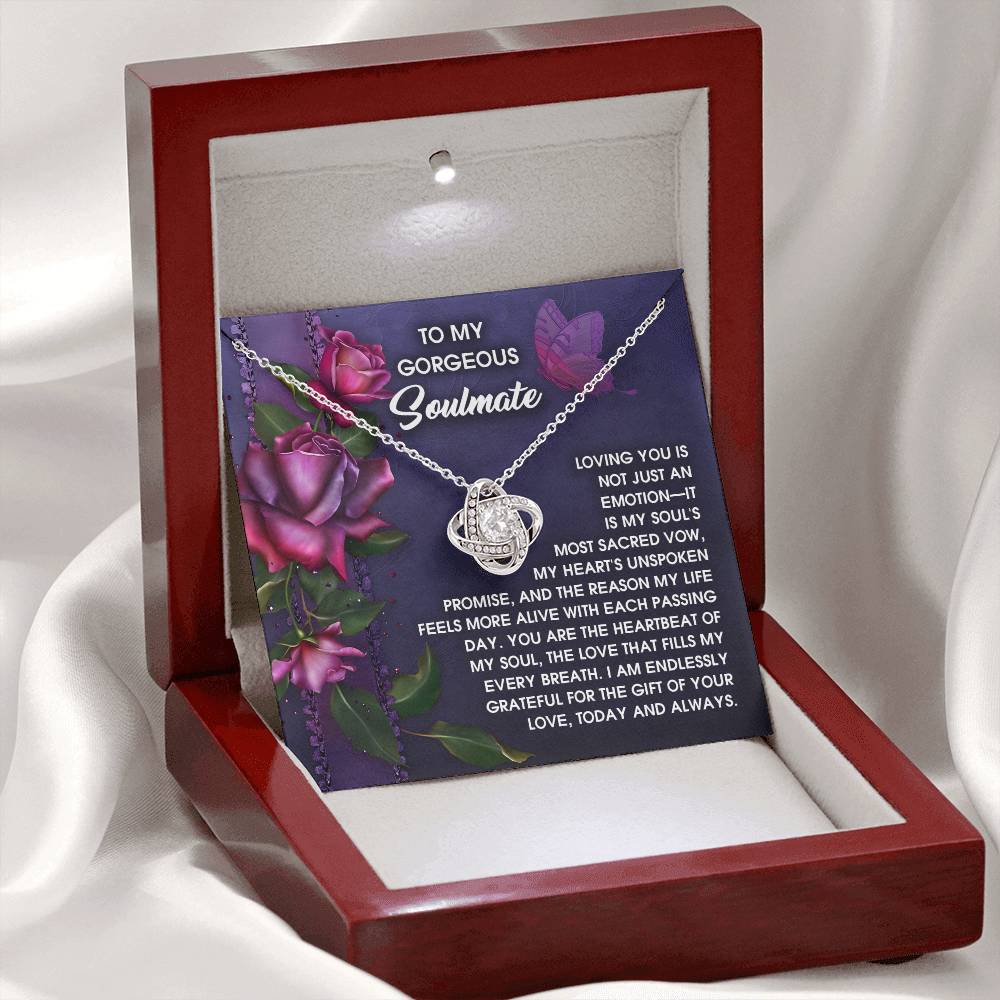 Soulmate - Unspoken Promise - Love Knot Necklace